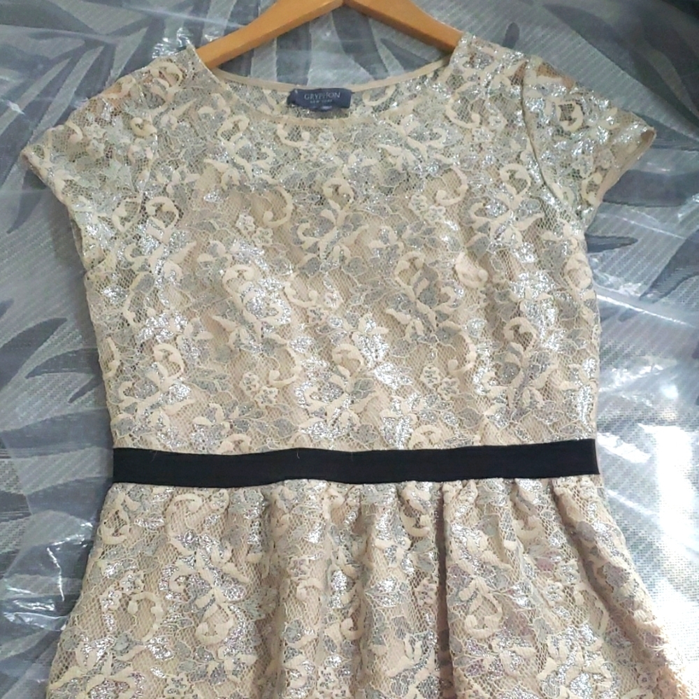 Shell White Handkerchief Party Dress